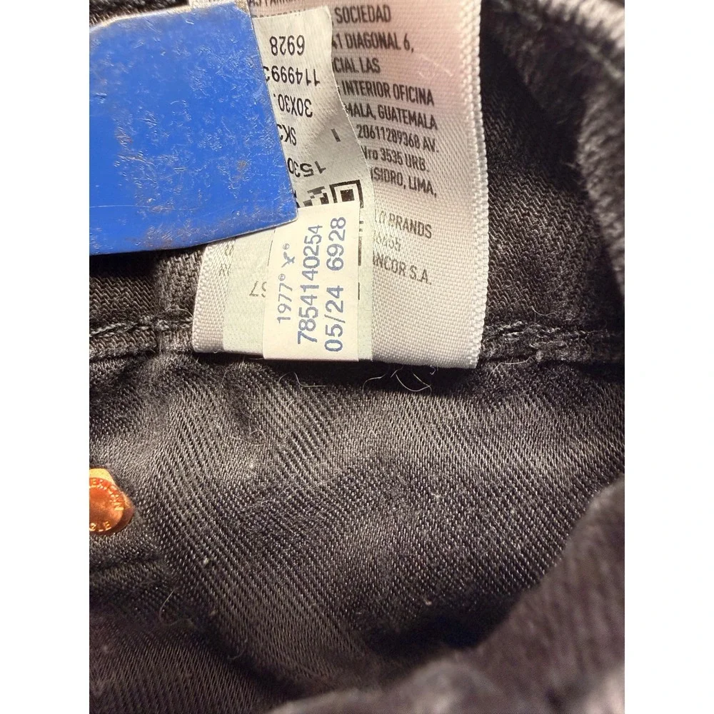 American Eagle Airflex+ Skinny Distressed Black Jeans Mens 30x30 Shredded Denim